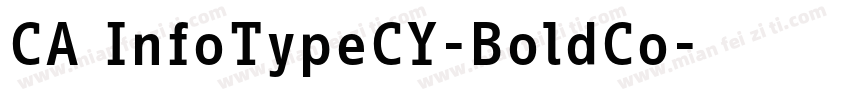 CA InfoTypeCY-BoldCo字体转换